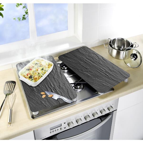 TABLA VIDRIO COCINA 2U.PIZARRA 30X52 CM