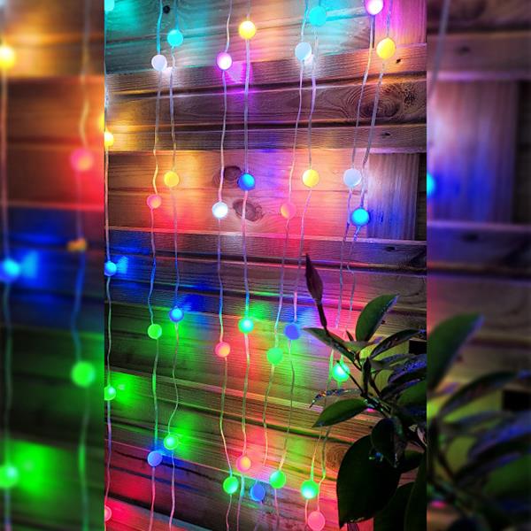 TIRA COLORLED BURBUJAS COLORES RGB CONTROL REMOTO 10 M